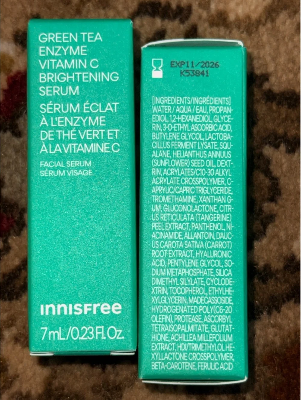 innisfree Green Tea Enzyme Vitamin C Brightening Serum 7ml Facial Serum